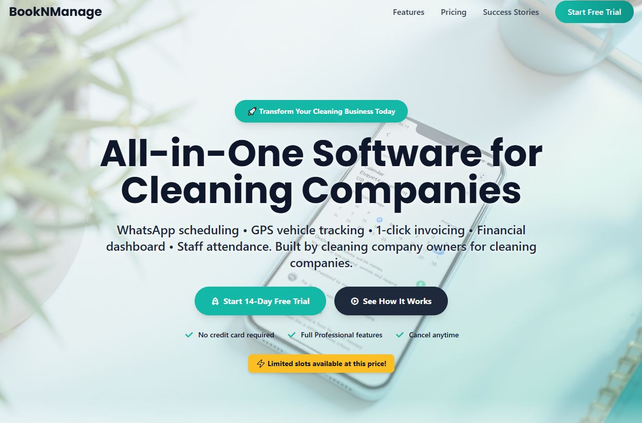 BookNManage - All-in-One Software for Cleaning Companies